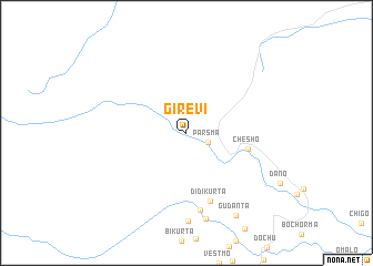 map of Girevi