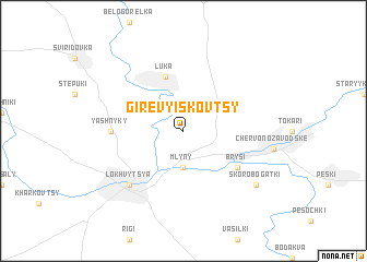 map of Girevy Iskovtsy