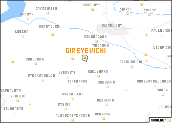 map of Gireyevichi