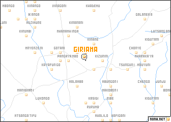 map of Giriama