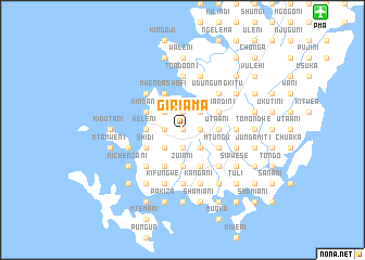 map of Giriama