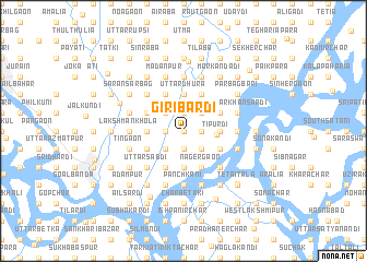 map of Giribardi