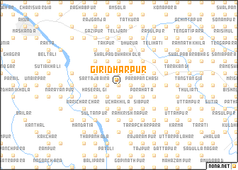 map of Giridharpur