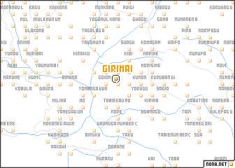 map of Girimai