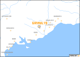 map of Girimulyo