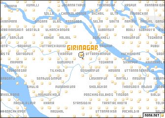 map of Girinagar