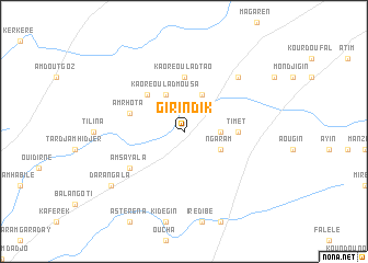 map of Girindik