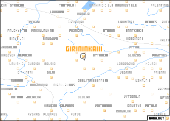 map of Girininkai II