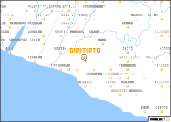 map of Giritirto