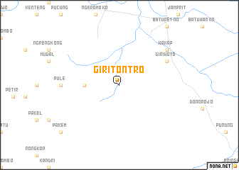 map of Giritontro