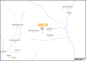 map of Girizo