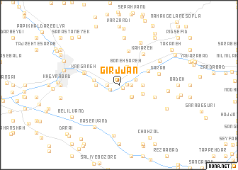 map of Gīrj Jān