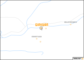 map of Girkdān