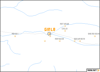 map of Gîrla