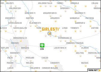 map of Gîrleşti
