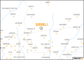 map of Girmeli