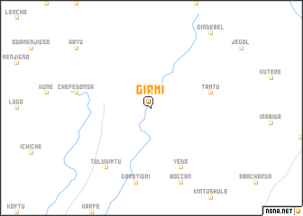 map of Girmī