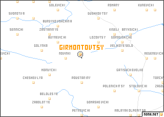 map of Girmontovtsy