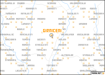 map of Gîrniceni