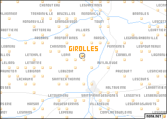 map of Girolles