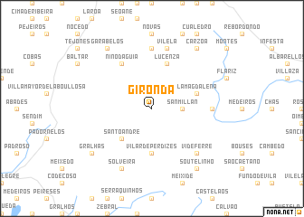 map of Gironda