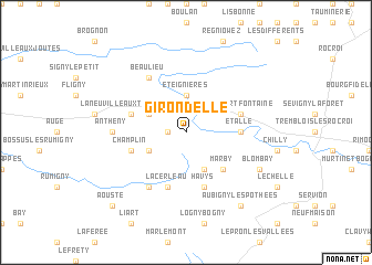 map of Girondelle