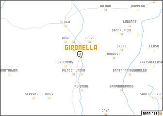map of Gironella