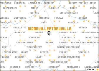 map of Gironville-et-Neuville
