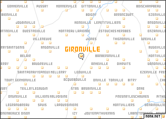 map of Gironville