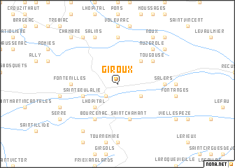 map of Giroux