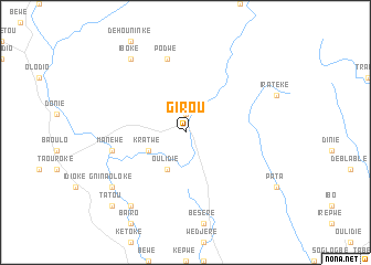 map of Girou