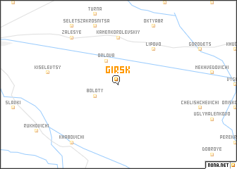 map of Girsk