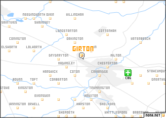 map of Girton