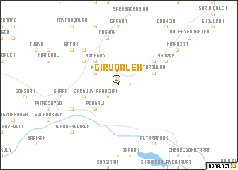 map of Gīrū Qal‘eh