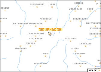 map of Gīrveh Dāghī