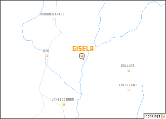 map of Gisela