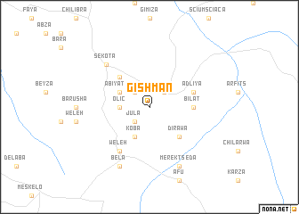 map of Gishman