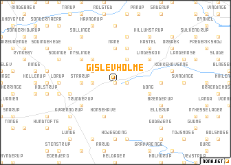 map of Gislev Holme