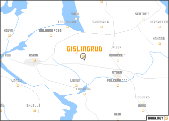 map of Gislingrud