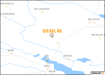 map of Gisselås