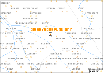 map of Gissey-sous-Flavigny