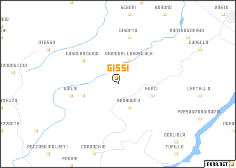 map of Gissi