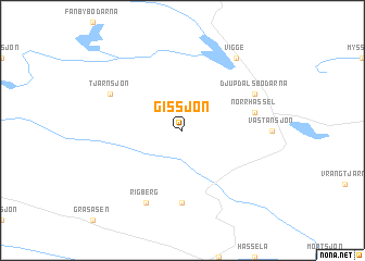 map of Gissjön