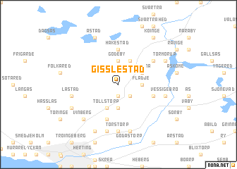 map of Gisslestad