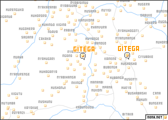 map of Gitega