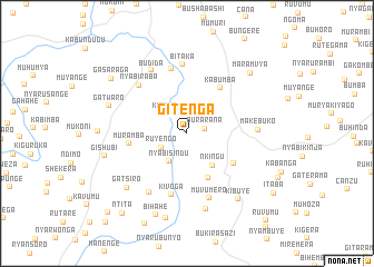 map of Gitenga