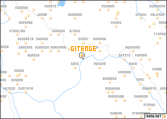 map of Gitenge