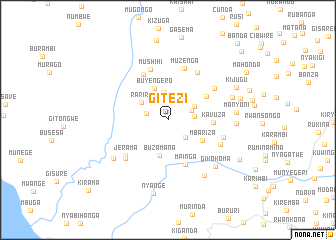 map of Gitezi