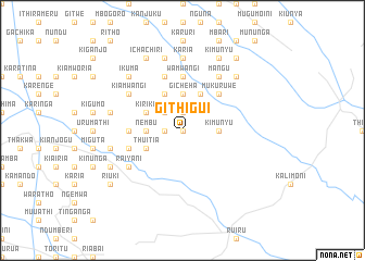 map of Githigui