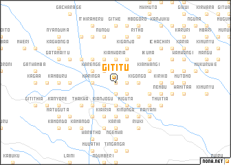 map of Gititu